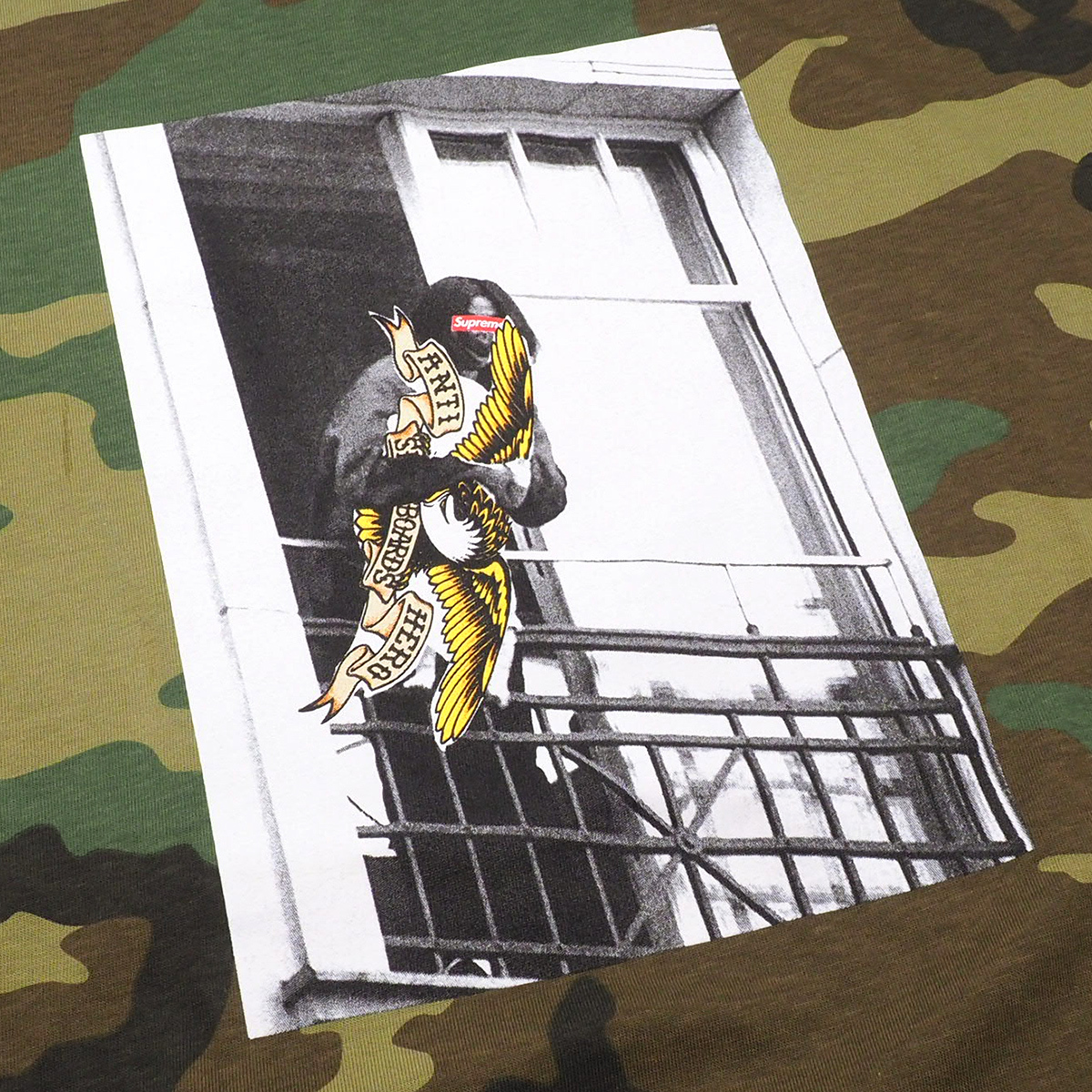 Supreme/ANTIHERO Balcony Tee 迷彩（ウッドランドカモ）XL 