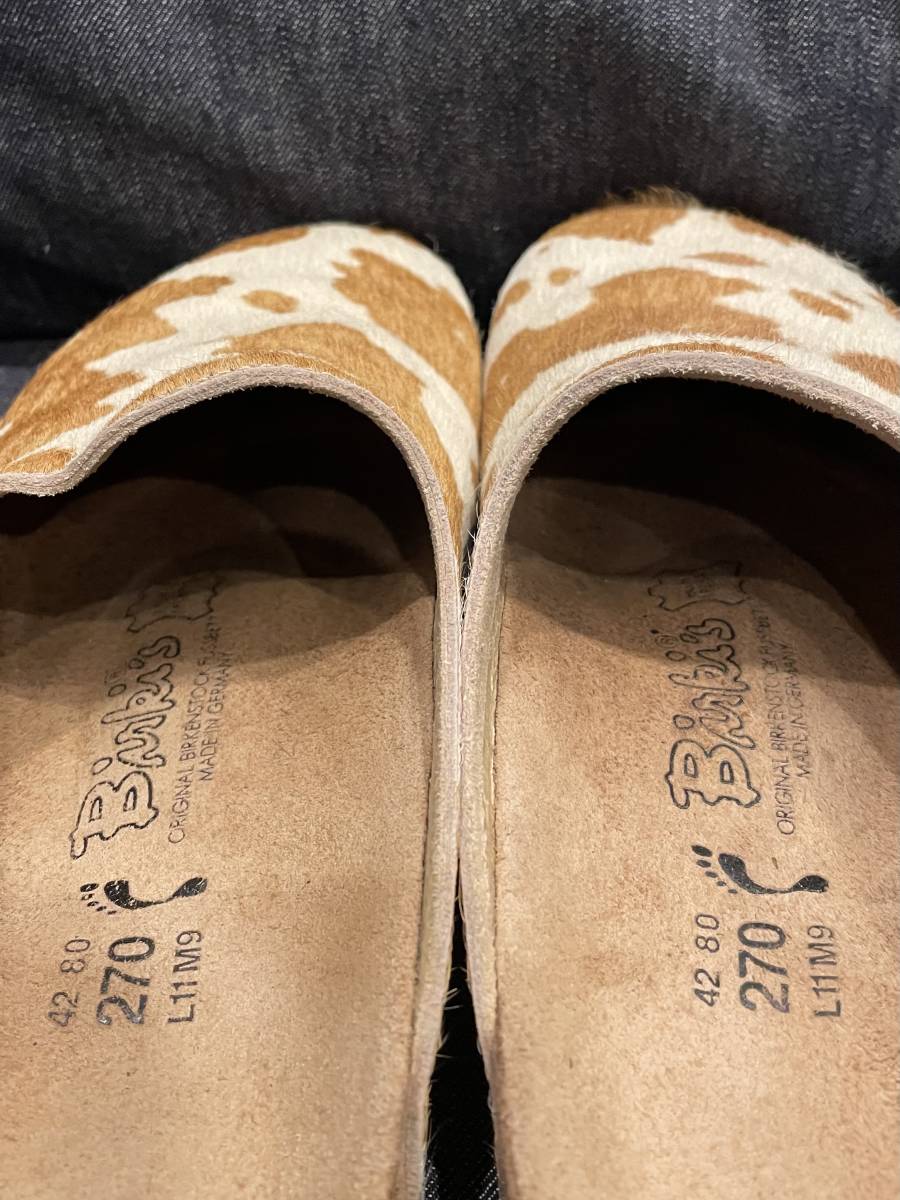 BIRKENSTOCK ビルケンシュトック ビルキー ハラコ ナロー幅 42 27cm 