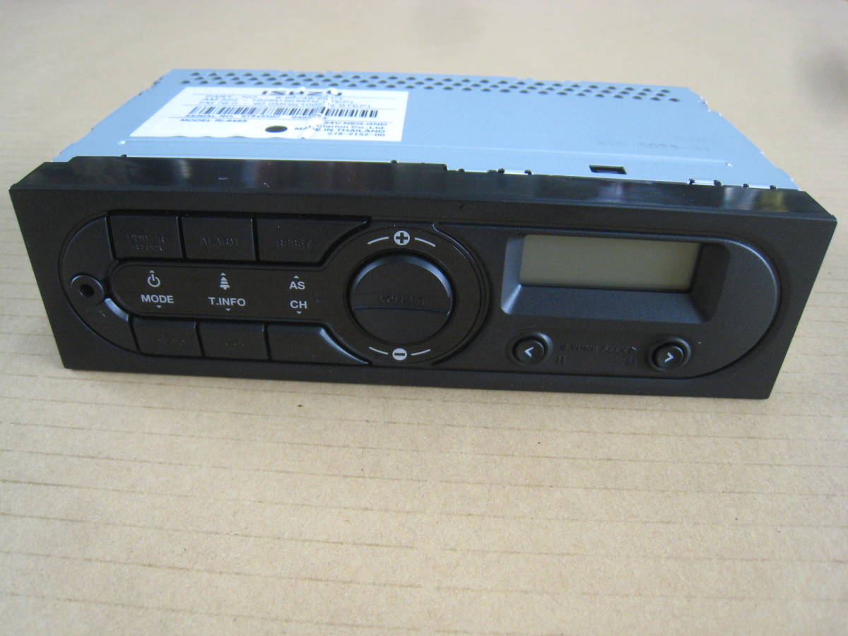 24V いすゞ純正 ラジオ オーディオ AUX AM FM イスズ 新車外し 日野