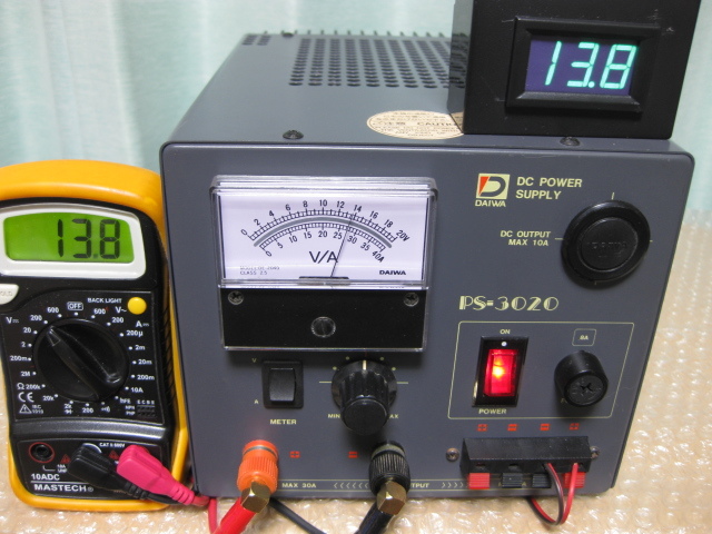動作品】 DAIWA PS-3020 MAX30A 直流定電圧安定化電源 ダイワ 11 名称