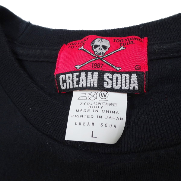 CREAM SODA 50周年記念 Tシャツ 美品 size L クリームソーダ T-shirts