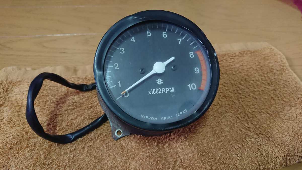 スズキ GT380 純正 タコメーター 希少 当時物 昭和 GT250 GT550 