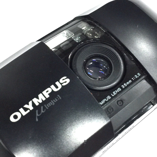 外観特上級OLYMPUS μ mju ブラック 35mm F3.5 オリンパス
