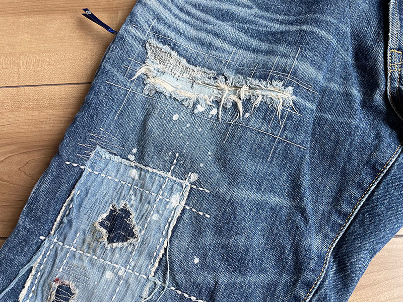 DENIM BY VANQUISH & FRAGMENT/リメイクデニムショーツ[VFP6010]/藤原