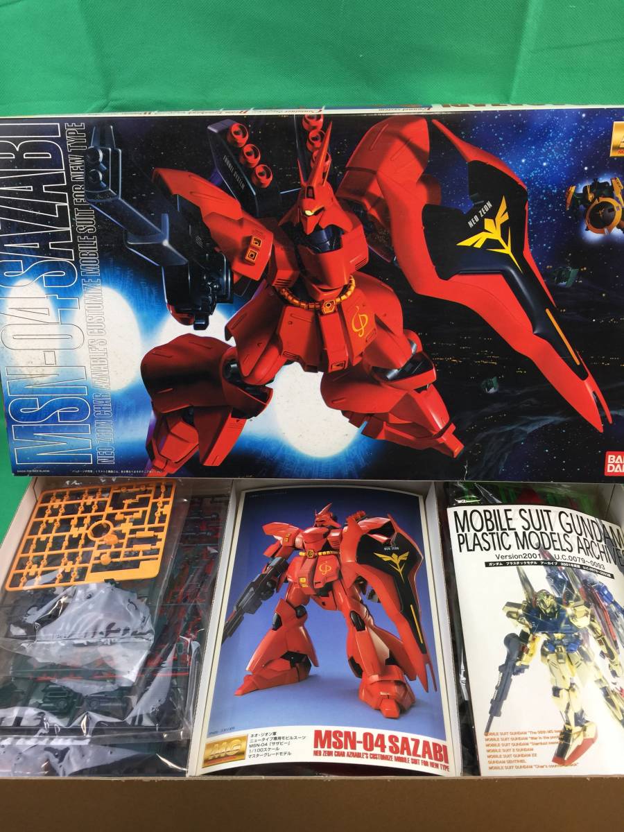 oaw798# 送料無料 未組立 MG 1/100 サザビー 箱ダメージ・汚れ有