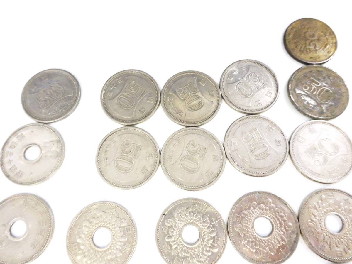 ｂ 旧50円玉 36枚 旧100円玉 10枚 旧五十円 百円 5円 10銭 昭和 菊穴 菊の花 穴銭 穴なし 約280ｇ 貨幣 紙幣 コイン 古銭 日本 昭和 売買されたオークション情報 Yahooの商品情報をアーカイブ公開 オークファン Aucfan Com