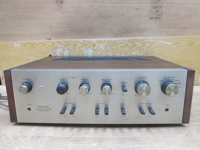 1枚 2034、パイオニア SA-60 未整備未確認 PIONEER パイオニア アンプ