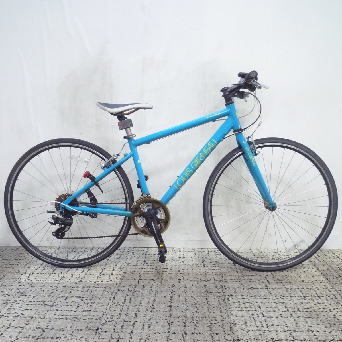 クロスバイク ルイガノ シャッセ アルミフレーム 420mm 3×8 700×28C 中古 通勤通学におすすめ LOUIS GARNEAU CHASSE ●