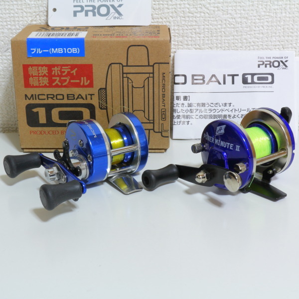 送料5円 穴釣り ベイトリール 2個セット Prox Micro Bait 10 と タカミヤ Power Minute プロックス マイクロ ベイト ベイトリール 売買されたオークション情報 Yahooの商品情報をアーカイブ公開 オークファン Aucfan Com