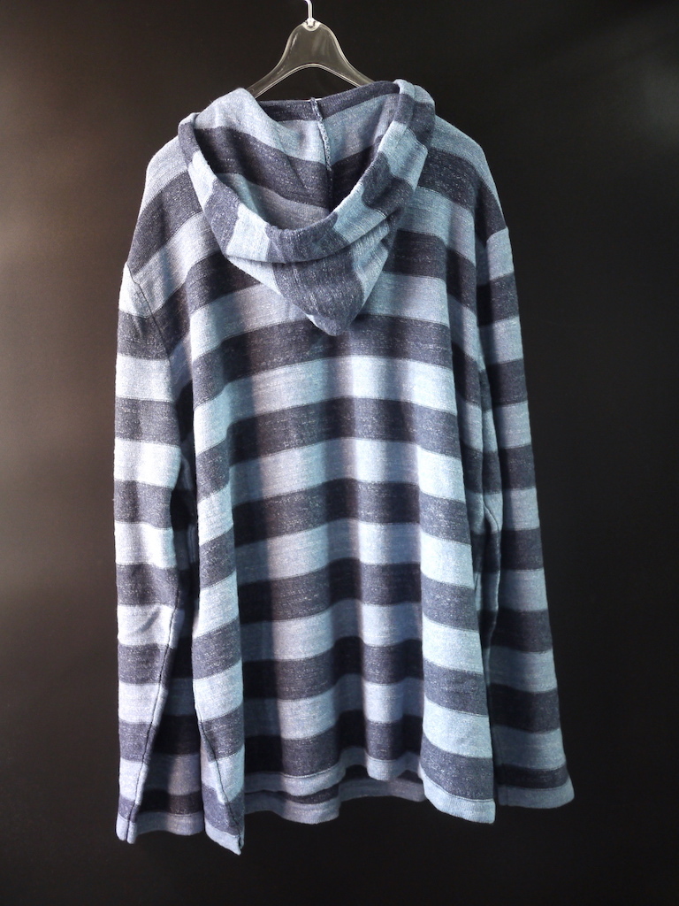 正規新品 XXL/トミーヒルフィガー TOMMY HILFIGER DENIM STRIPE BEACH HOODIE フラッグ 刺繍 ストライプ メキシカン パーカー サマーニット TOMMY トミー ヒルフィガー アームロゴ プルオーバー Embroidered