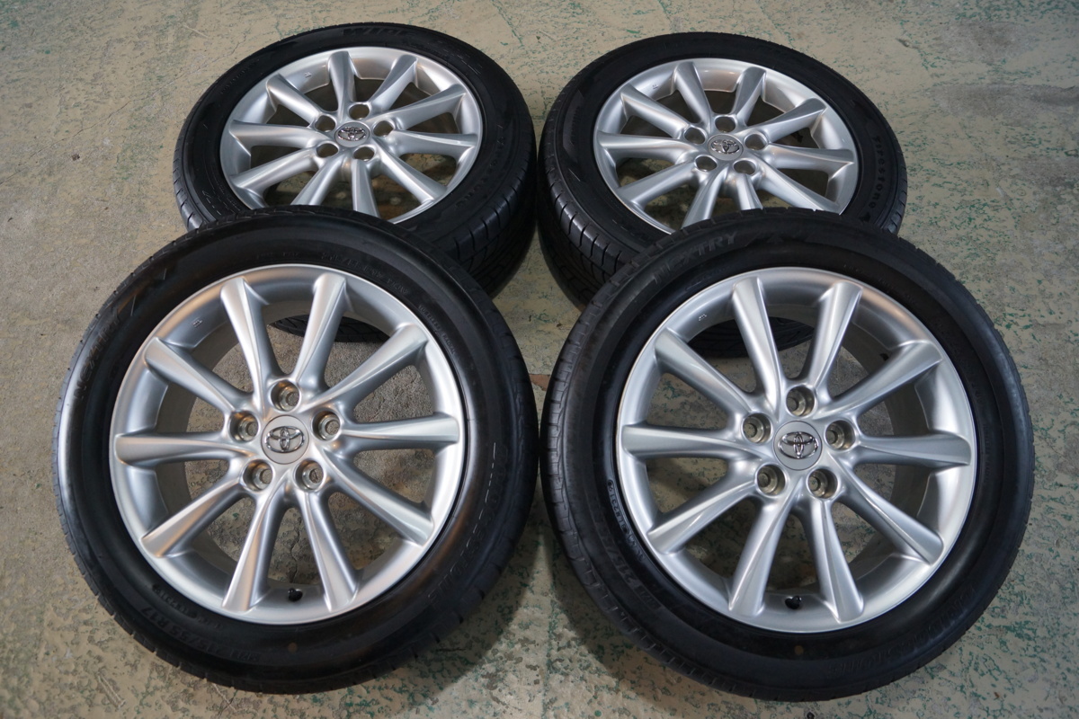最安値，豊富な 中古 SET 215/55R17 215/55-17 30 エスティマ 純正 17 