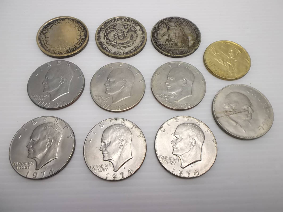 世界の古銭※世界の硬貨 4-02＃世界のコイン 硬貨 色々多数 紙幣も若干あり 2kgオーバー 2002年