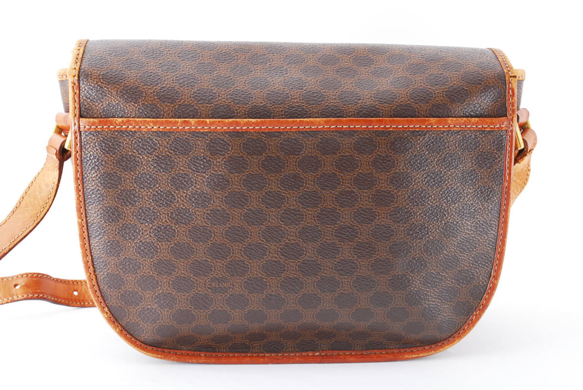 1円スタート】ヴィンテージ CELINE セリーヌ マカダム ショルダー 