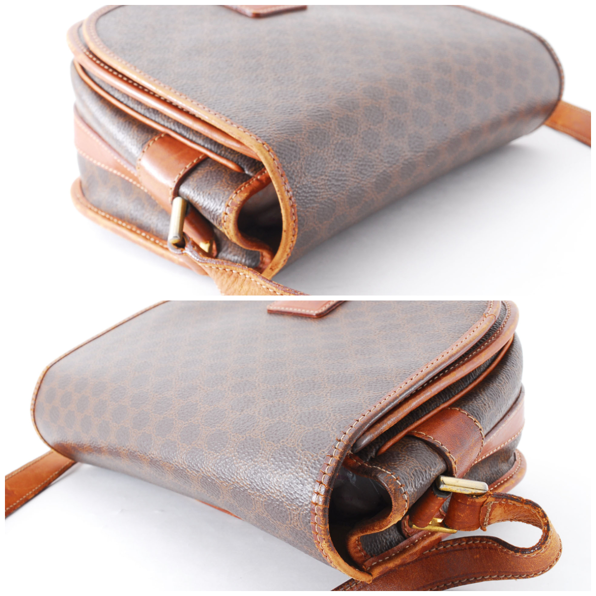 1円スタート】ヴィンテージ CELINE セリーヌ マカダム ショルダー 