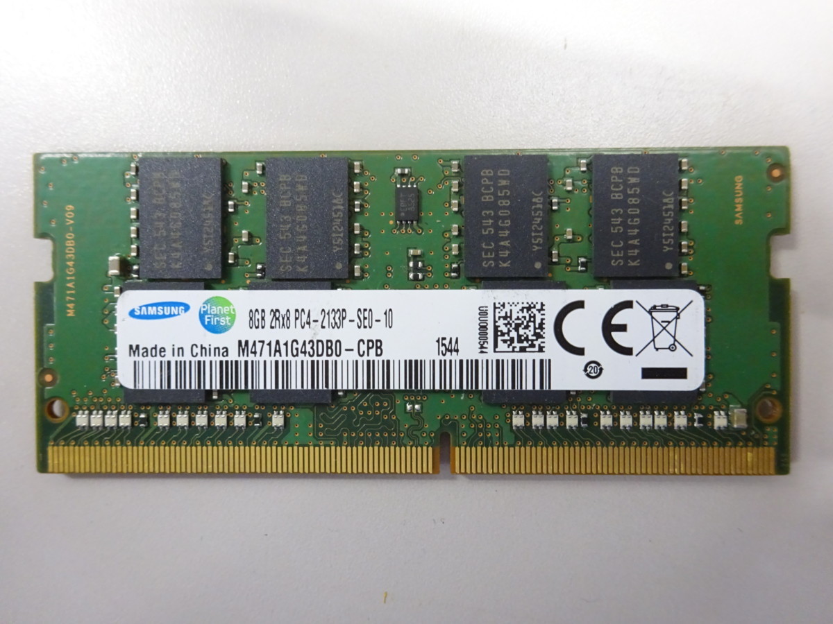 DDR4メモリ SAMSUNG PC4-17000 (2133P) 8GB×1枚 計8GB 送料無料 Z8951 DDR4