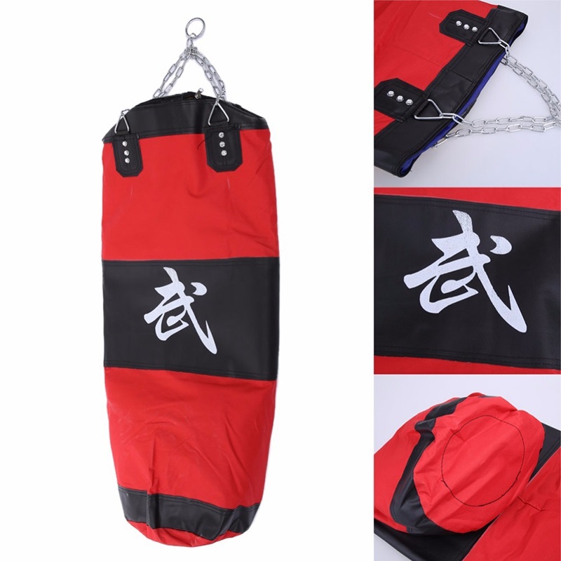 新品 即決】ボクシングパンチングバッグ○赤黒puレザー 120cm red