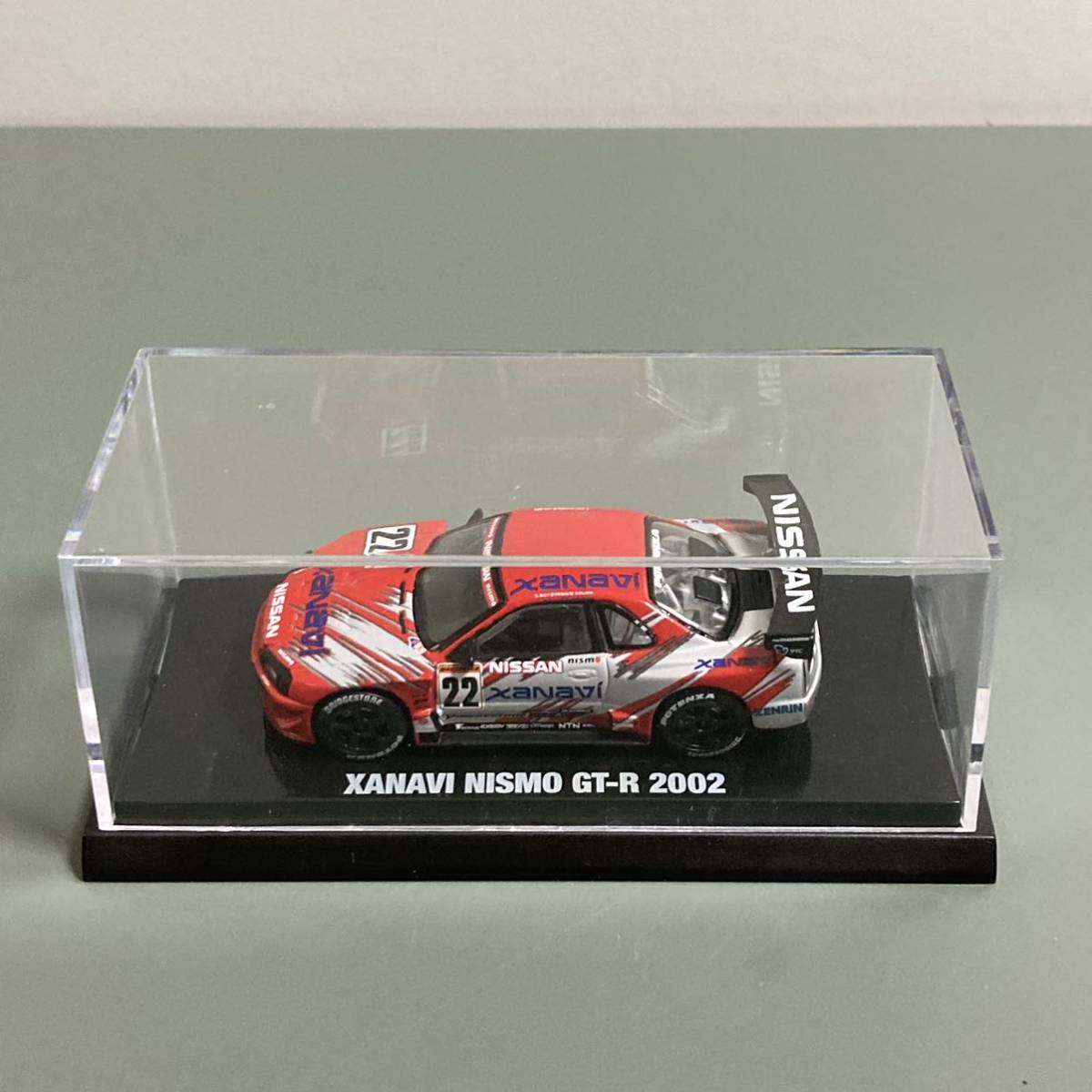 京商 1/64 XANAVI NISMO SKYLINE GT-R JGTC 2002 #22 ダイキャスト
