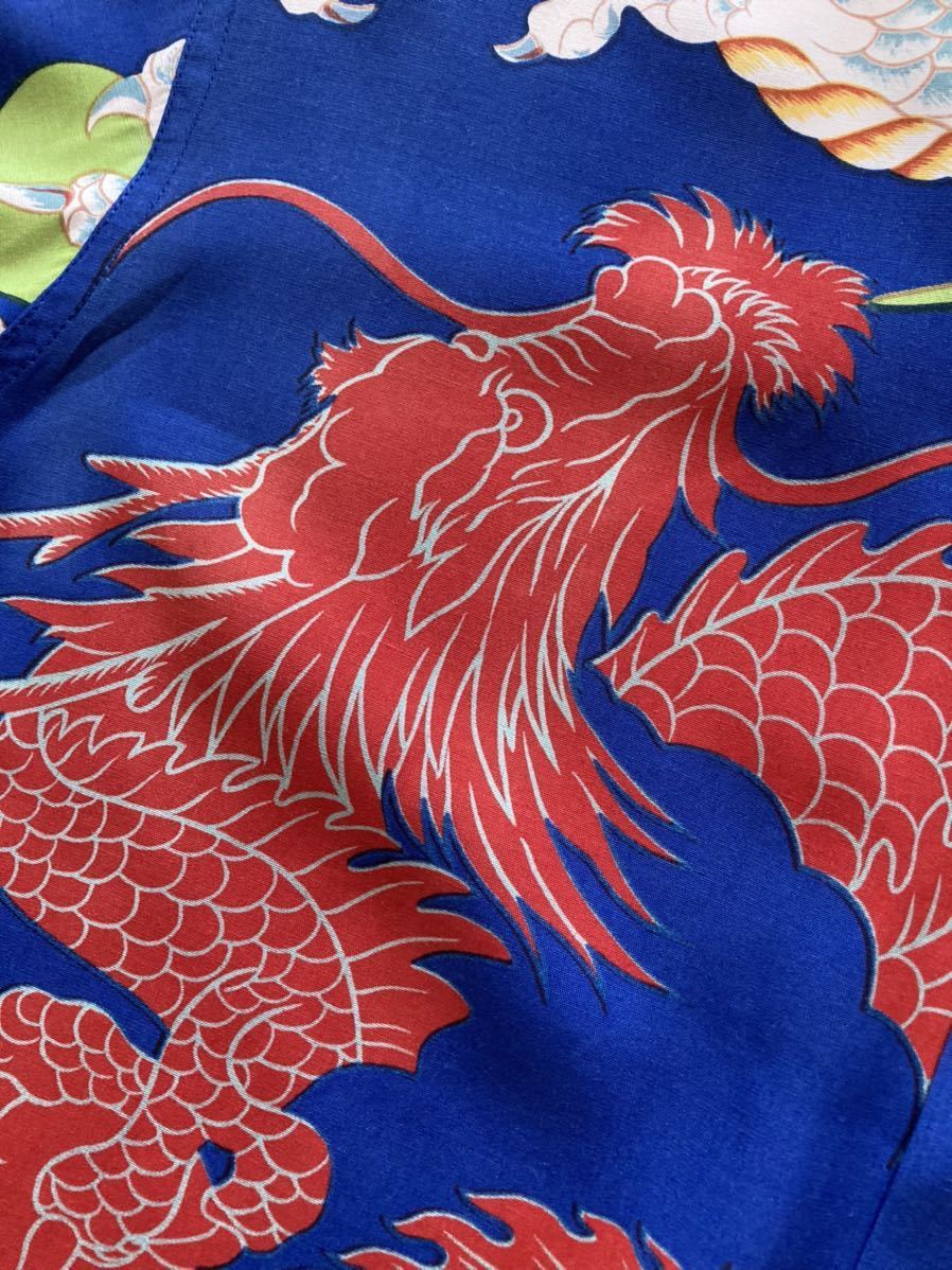 MAKAPUU マカプー 和柄 アロハシャツ ドラゴン 龍 竜 オープンシャツ 