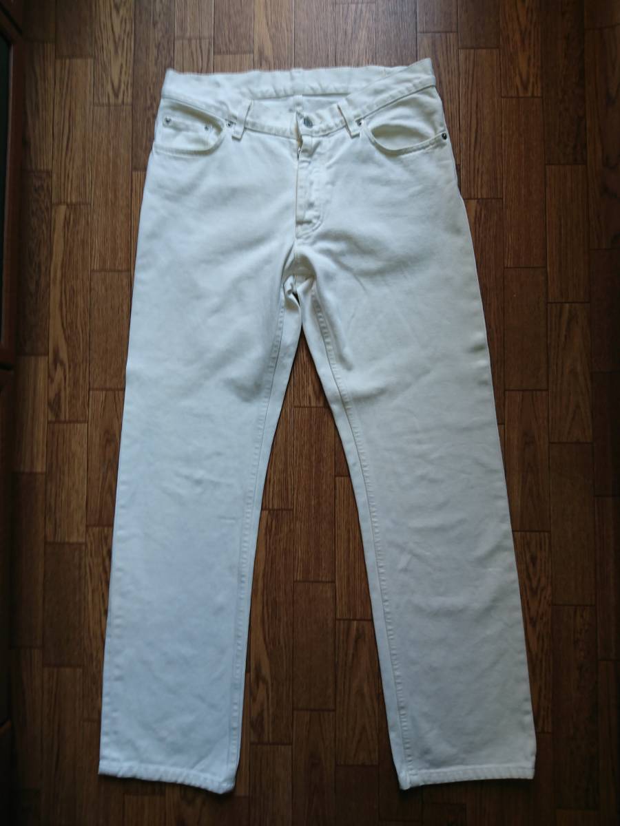 【100%新品，高品質】 ヘルムートラング HELMUT LANG 初期 CLASSIC CUT デニム ジーンズ ジーパン ホワイト(ジーンズ)｜売買されたオークション情報、yahooの商品情報をアーカイブ公開 - オークファン 男性用