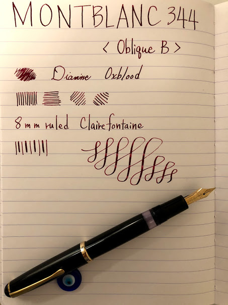 本物保証，低価 MONTBLANC 344 50年代 黒 Oblique B モンブラン 万年筆 ビンテージ(モンブラン)｜売買されたオークション情報、yahooの商品情報をアーカイブ公開 - オークファン モンブラン