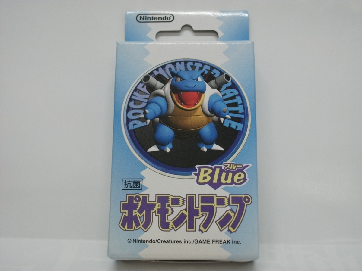 当時もの☆絶版 未開封☆ポケモントランプ☆ブルー☆カメックス