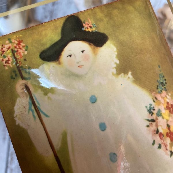 ≫ヴィンテージ*パブロ・ピカソ*花束を持つピエロに扮したパウロ 