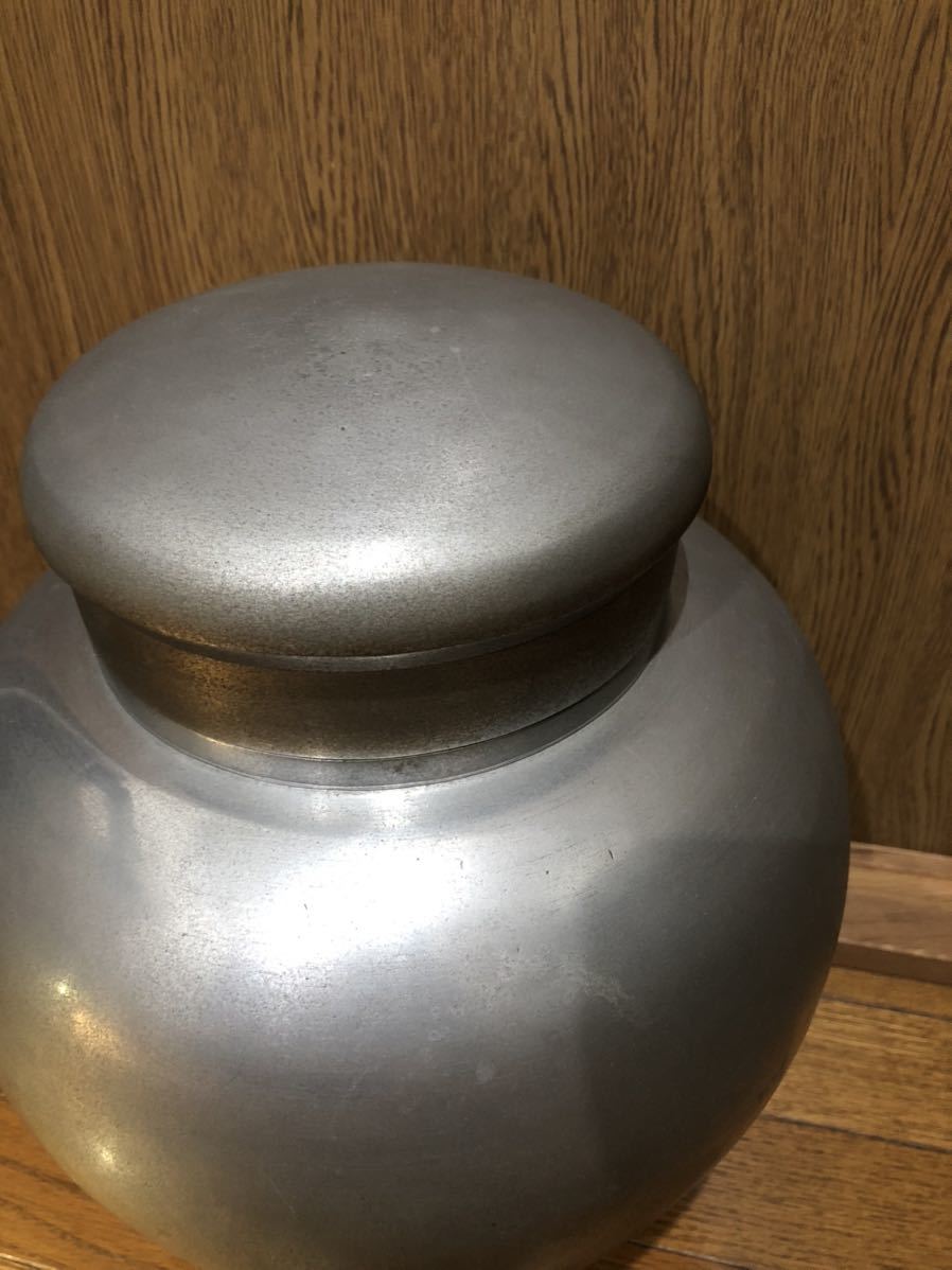 煎茶道具 茶道具 茶入れ 中国 公式通販 大錫 茶入 茶壷 錫・薩摩錫