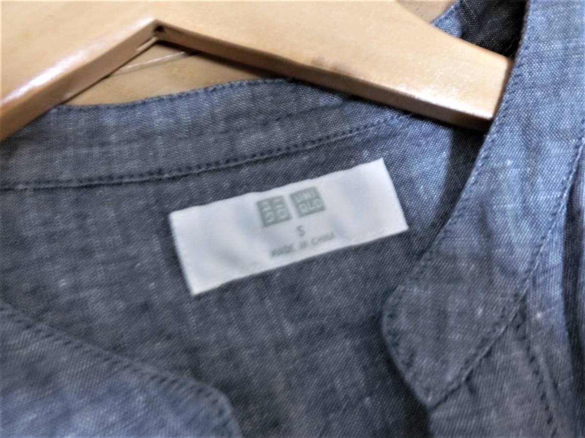 ユニクロ リネンコットンシャツワンピース 半袖 Sサイズ ブルーグレー タンガリー 女性用 売買されたオークション情報 Yahooの商品情報をアーカイブ公開 オークファン Aucfan Com