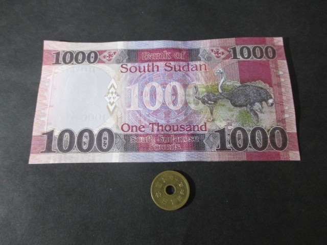 南スーダン 2月最新発行最高額 1000ポンド 世界 売買されたオークション情報 Yahooの商品情報をアーカイブ公開 オークファン Aucfan Com
