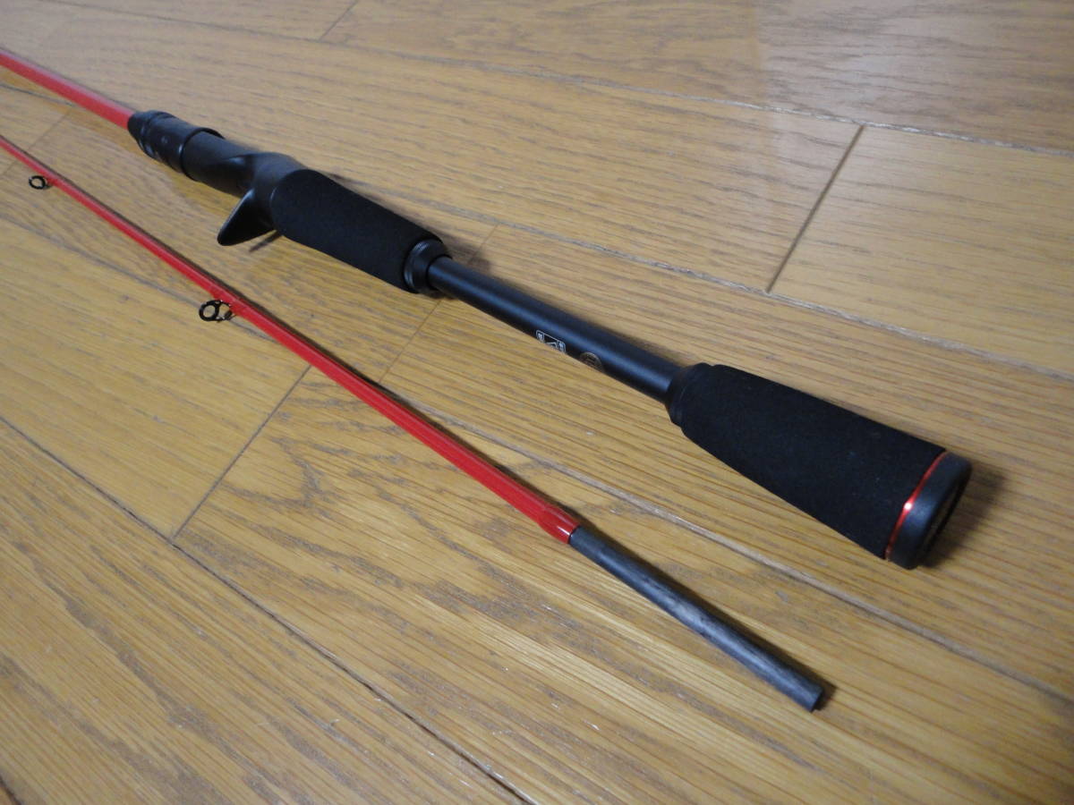 超美品 廃盤 ジャッカル BPM BC 67ML-BF2 レッド 2ピース X88984459