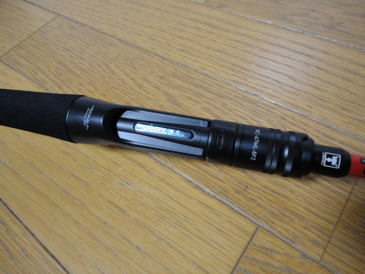 超美品 廃盤 ジャッカル BPM BC 67ML-BF2 レッド 2ピース X88984459