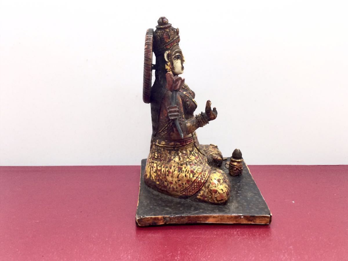 2 マンモス牙 150年以上前 珍しい四本の腕を持つ インド 四臂観音菩薩