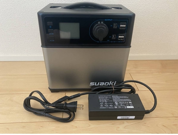 美品 suaoki PS5B ポータブル電源 大容量120000mAh /400Wh 三つの充電方法 正弦波 家庭用蓄電池 災害対策 リコール対応済み