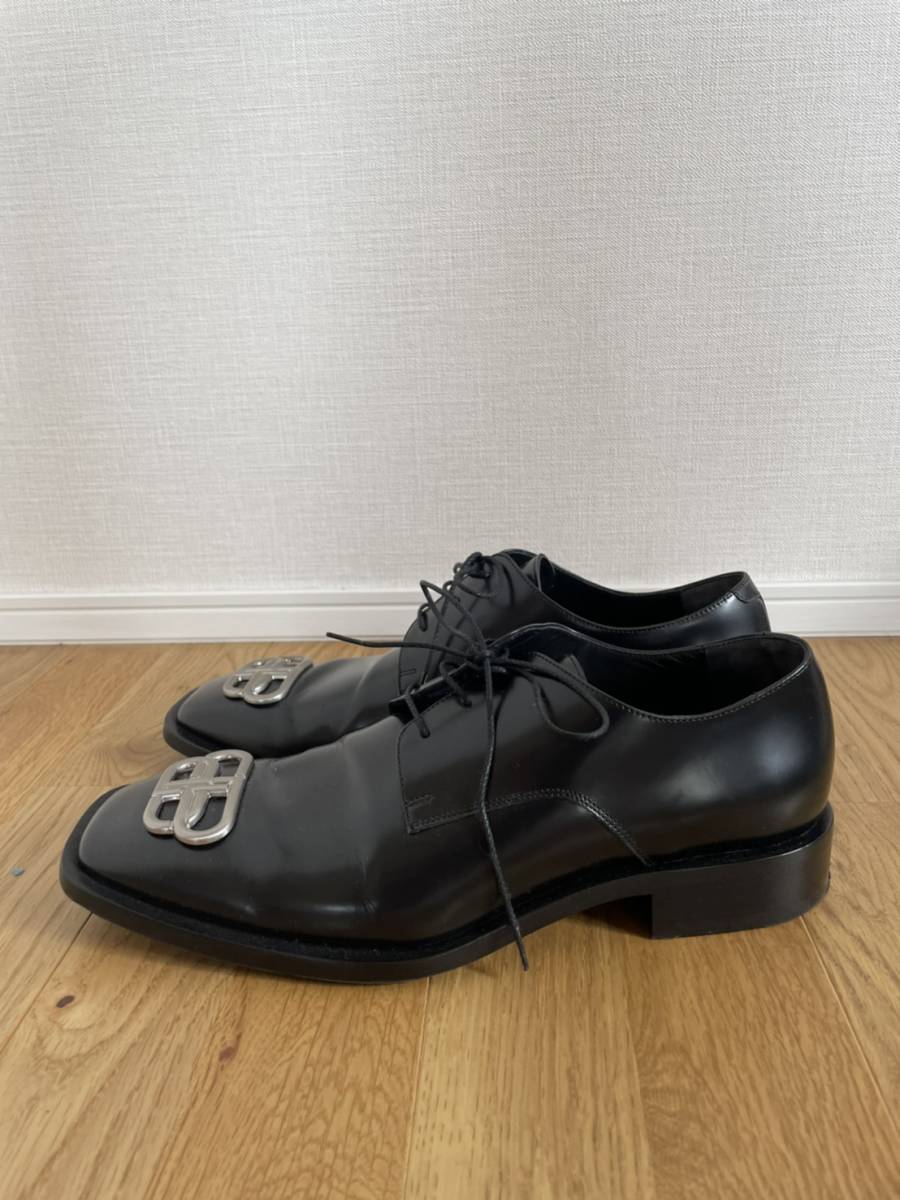 BALENCIAGA/バレンシアガ ローファー ブーツ 43 ロゴ 国内正規品 美品 