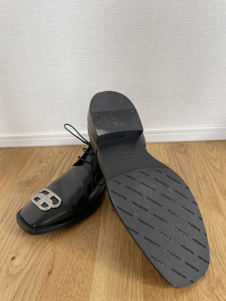 BALENCIAGA/バレンシアガ ローファー ブーツ 43 ロゴ 国内正規品 美品 