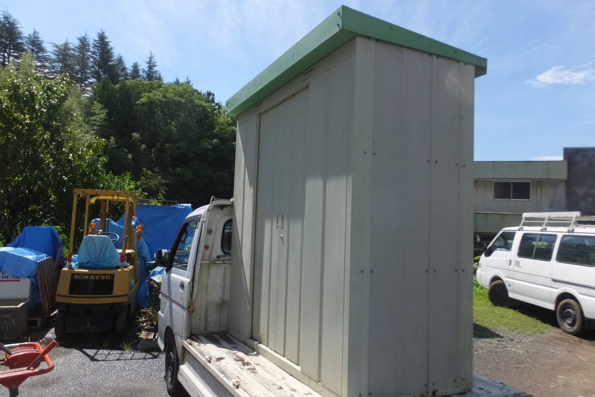☆ え-316 物置 中古 鍵なし 現状渡し 高195×横185×奥