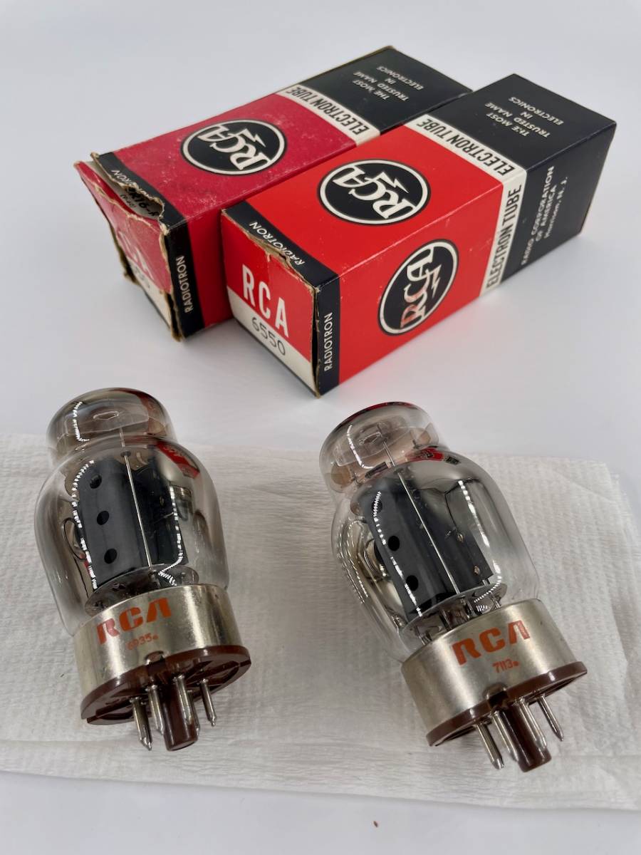 ☆VINTAGE TUNG-SOL RCA KT88 6550 NOS NIB ELECTRON TUBE 2本ペア