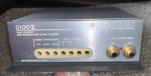 SOUND STREAM サウンド ストリーム D100Ⅱ 50w×2ch レストア、GG