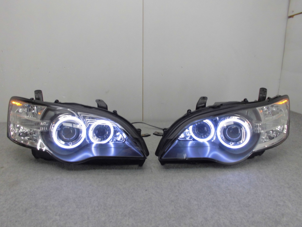 格安，高品質 レガシィＢＰ５ ＢＬ５前期 純正 バイキセノン４連プロジェクター最強ＣＯＢ ＬＥＤイカリング ヘッドライト(ヘッドライト)｜売買されたオークション情報、yahooの商品情報をアーカイブ公 スバル用