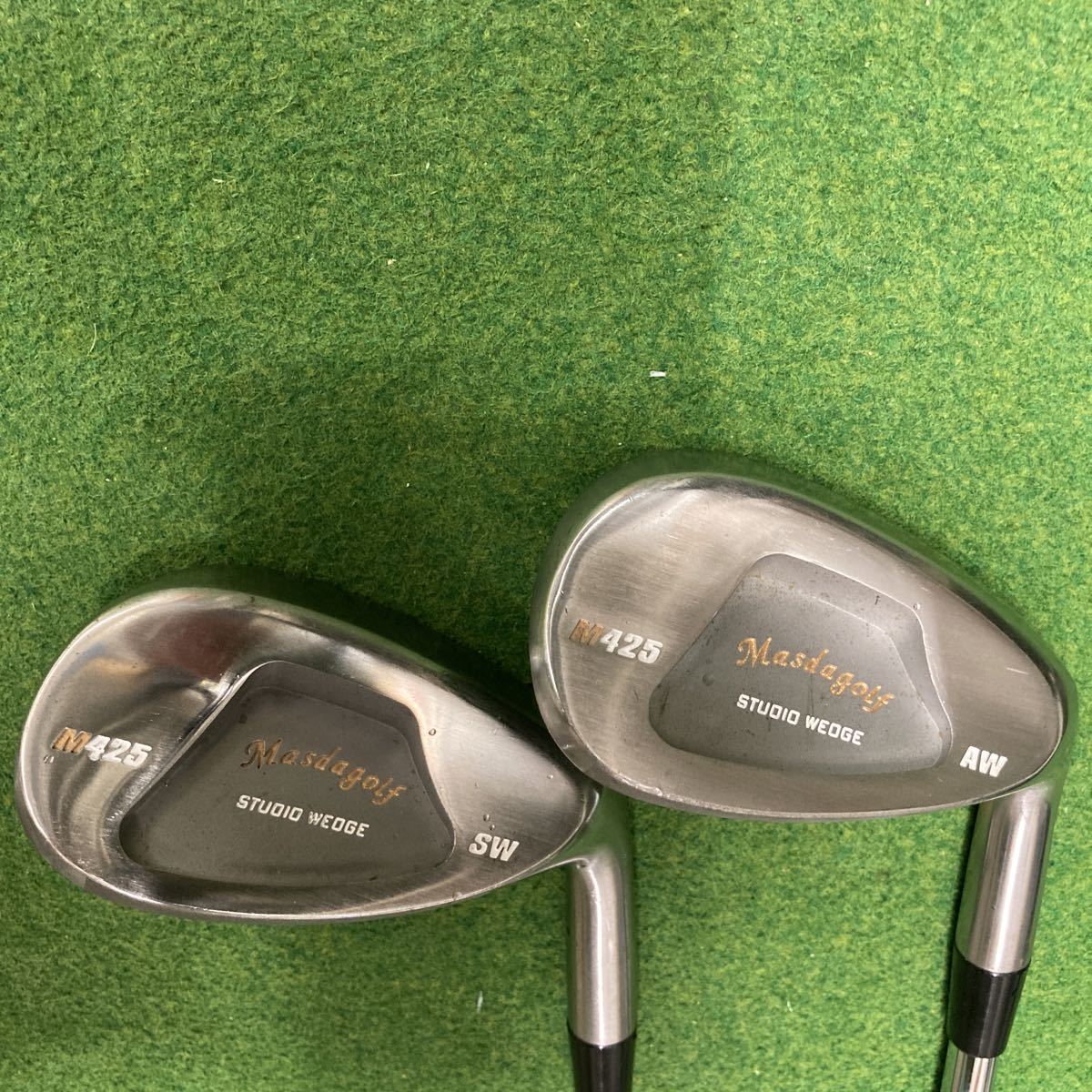 マスダゴルフ M425 ノーメッキ AW.SW 2本セット DG S400｜男性右きき用