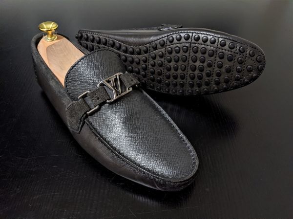 美品 ルイヴィトン 5.5 LOUIS VUITTON ♯ND0111 LVビット ドライビング