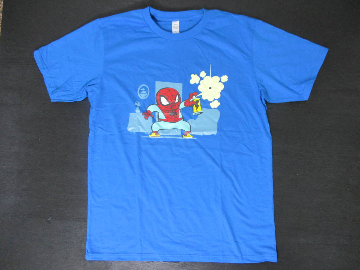 おもしろtシャツ 青 ブルー Lサイズ クモが苦手なスパイダーマン パロディ ユニーク かわいい 映画 アメコミ オシャレ おすすめ イラスト キャラクター 売買されたオークション情報 Yahooの商品情報をアーカイブ公開 オークファン Aucfan Com