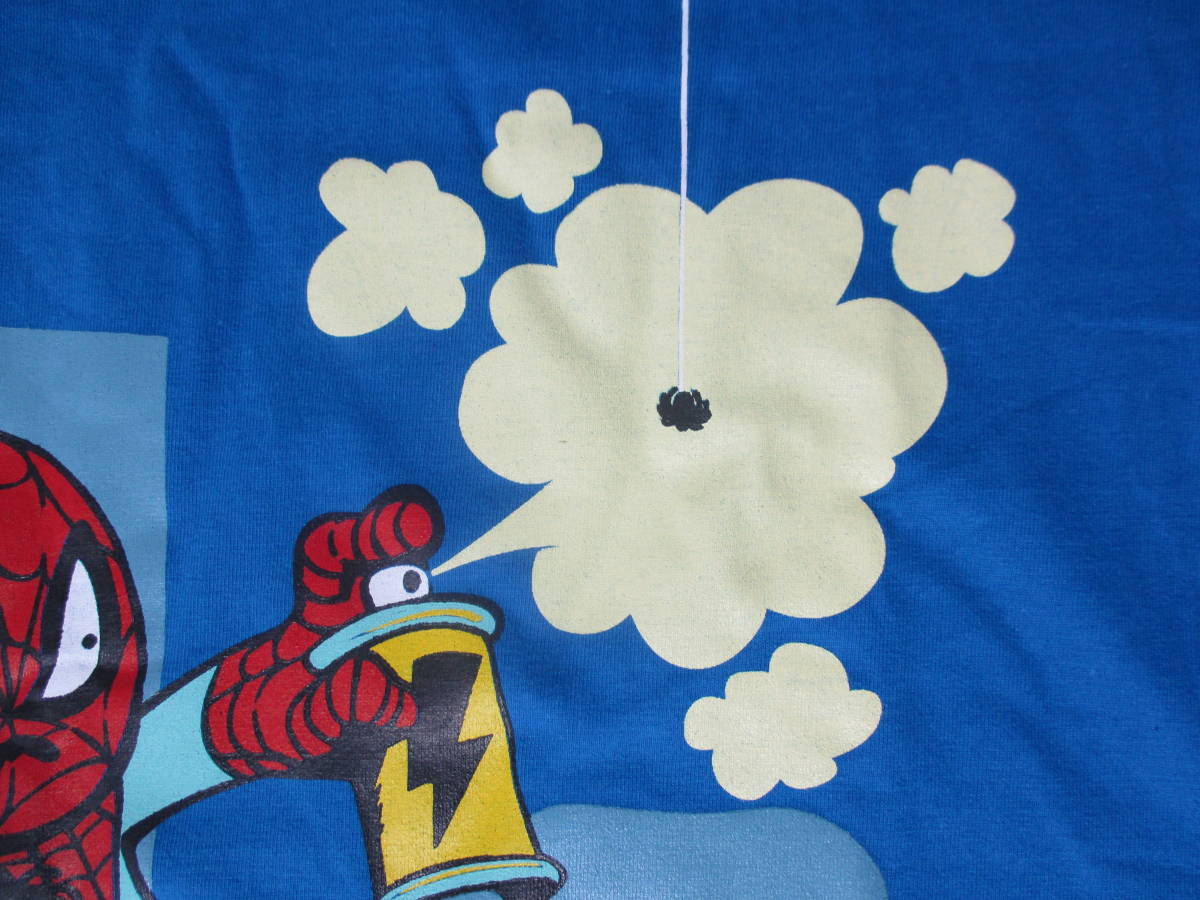おもしろtシャツ 青 ブルー Lサイズ クモが苦手なスパイダーマン パロディ ユニーク かわいい 映画 アメコミ オシャレ おすすめ イラスト キャラクター 売買されたオークション情報 Yahooの商品情報をアーカイブ公開 オークファン Aucfan Com