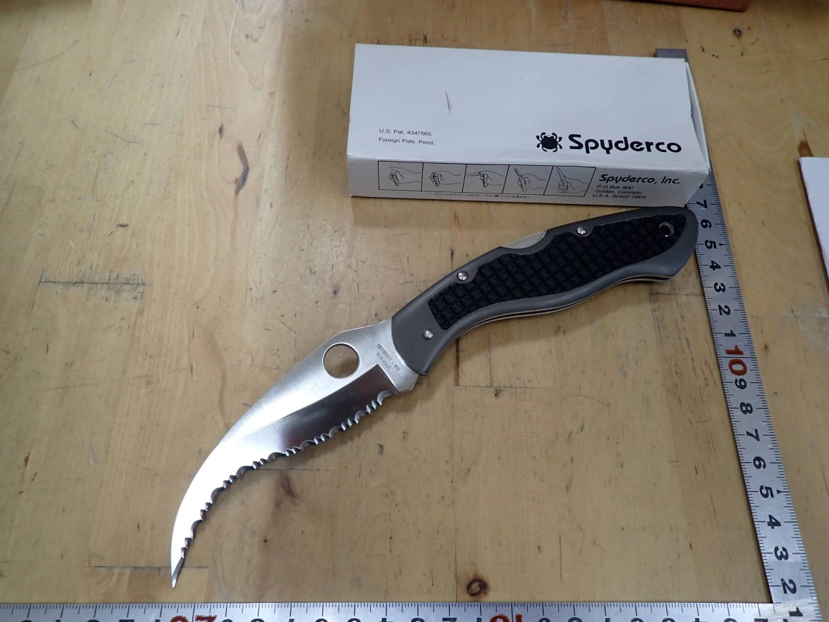 C10F』スパイダルコ SPYDERCO シビリアン GIN-1 フォールディング 