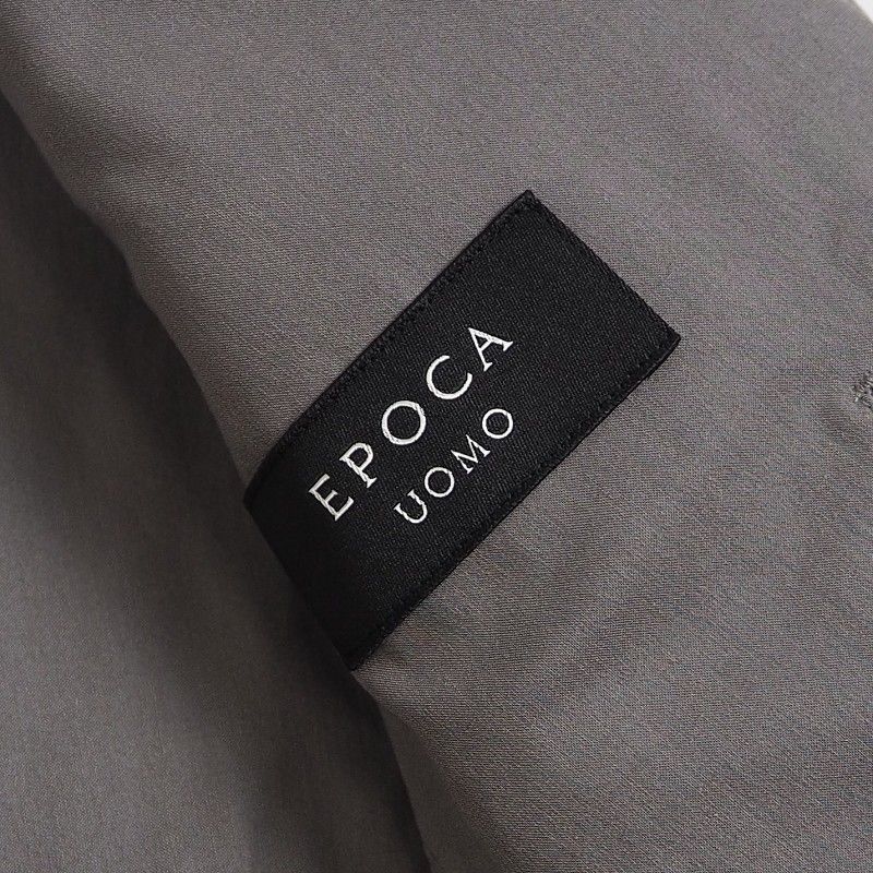 新品 定価4.7万 エポカウォモ リネン混 ラミー ストレッチ ジャケット 50(XL) ブレザー メンズ 春夏 EPOCA UOMO 灰 L528 リネン evam eva ドビーストレッチシャツ 生地の森 ／着