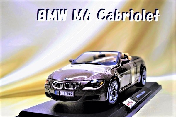 M6 BMW 1⁄18 Convertible Cabriolet Maisto Model Scale Car Diecast