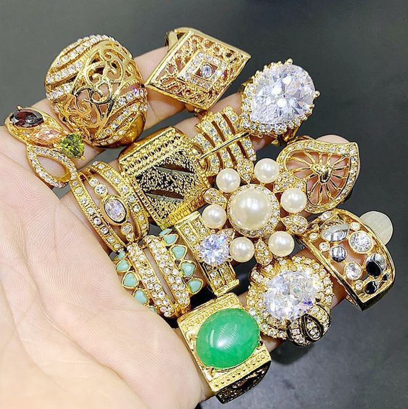 新品084 指輪 セット まとめて レディース アクセサリー 36個 美品 まとめ売り 大量 ジュエリー ステンレス 金 指輪 リング | フリーサイズ デザイン 結婚記念日