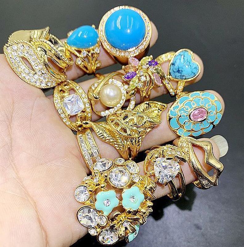 新品084 指輪 セット まとめて レディース アクセサリー 36個 美品 まとめ売り 大量 ジュエリー ステンレス 金 指輪 リング | フリーサイズ デザイン 結婚記念日