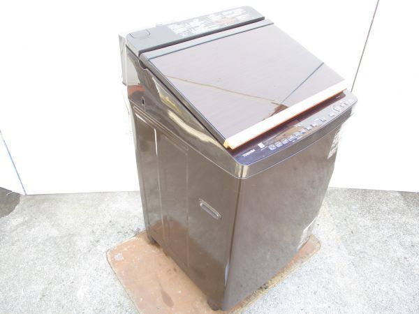 ◇ 美品 東芝/TOSHIBA 縦型洗濯乾燥機 ZABOON 洗濯10.0kg/乾燥5.0kg AW-10SV6 ウルトラファインバブル洗浄低振動・低騒音設計 D0717-1 ※◇