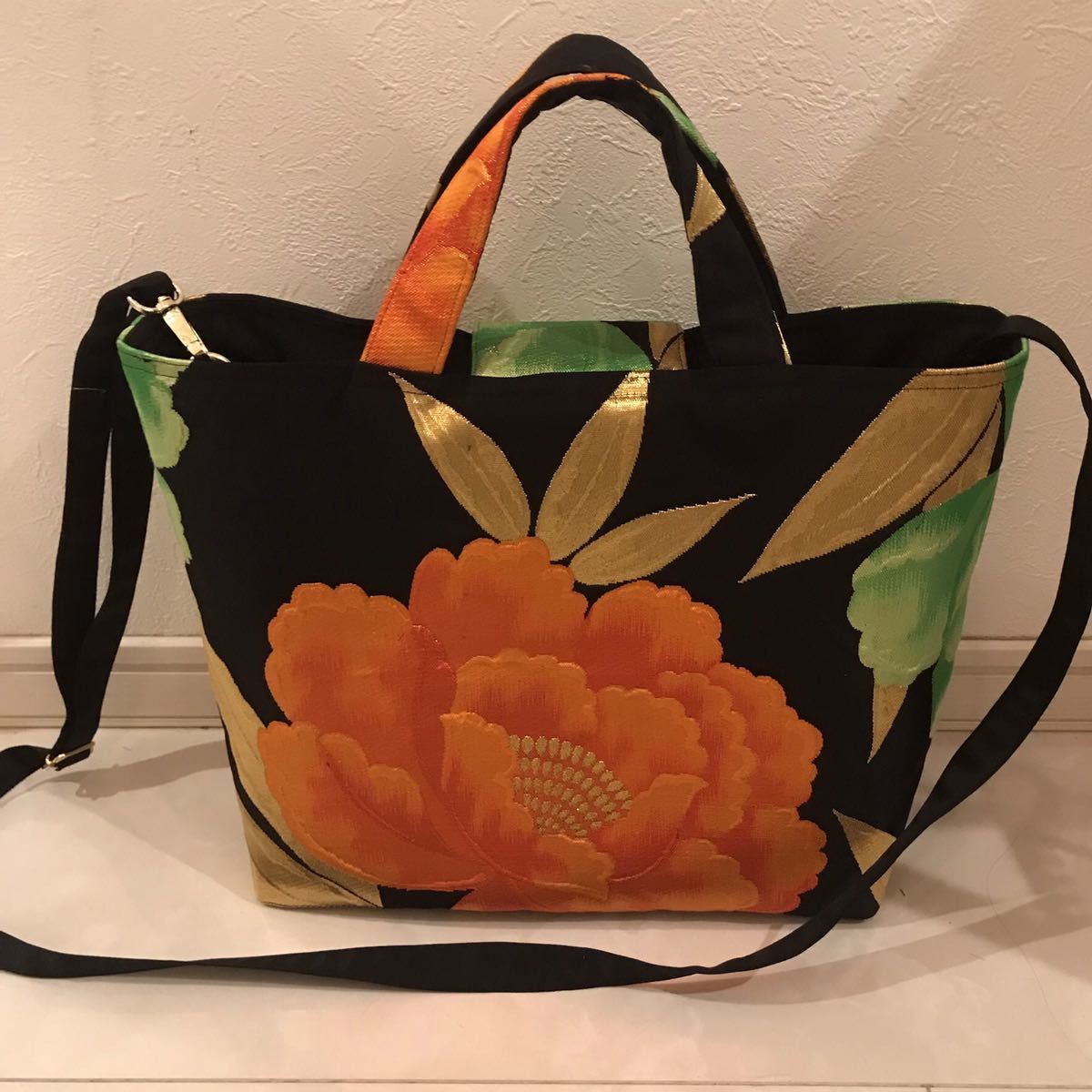 正絹 帯 リメイク ハンドメイド ショルダーバッグ 566 - 帯で作る大人 